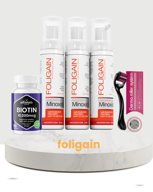 FOLIGAIN Mousse de repousse capillaire au Minoxidil 5 %