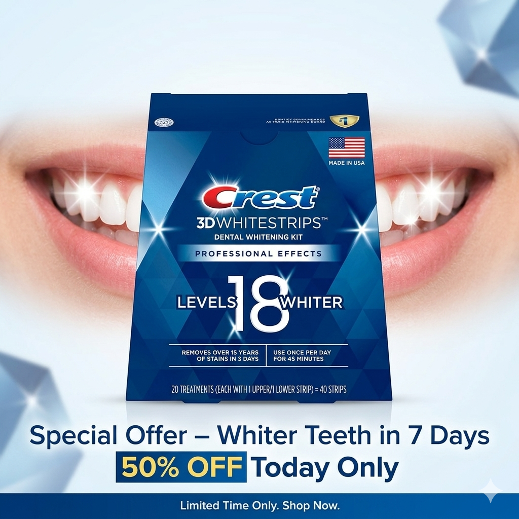 Bandes Crest 3D White Whitestrips Suprême FlexFit