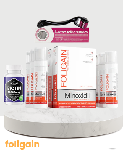 FOLIGAIN Mousse de repousse capillaire au Minoxidil 5 %